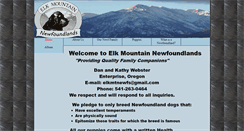 Desktop Screenshot of elk-mtn-newfoundlands.com